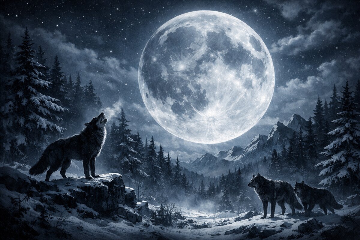 Vlčí úplněk v lednu ve znamení Raka