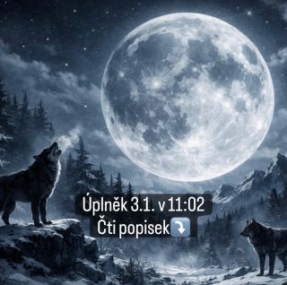 Úplněk leden 2026 ve znamení Raka – když tě emoce donutí přestat to držet 28.12.2025 Vlčí úplněk nastane 3. ledna 2026 v...